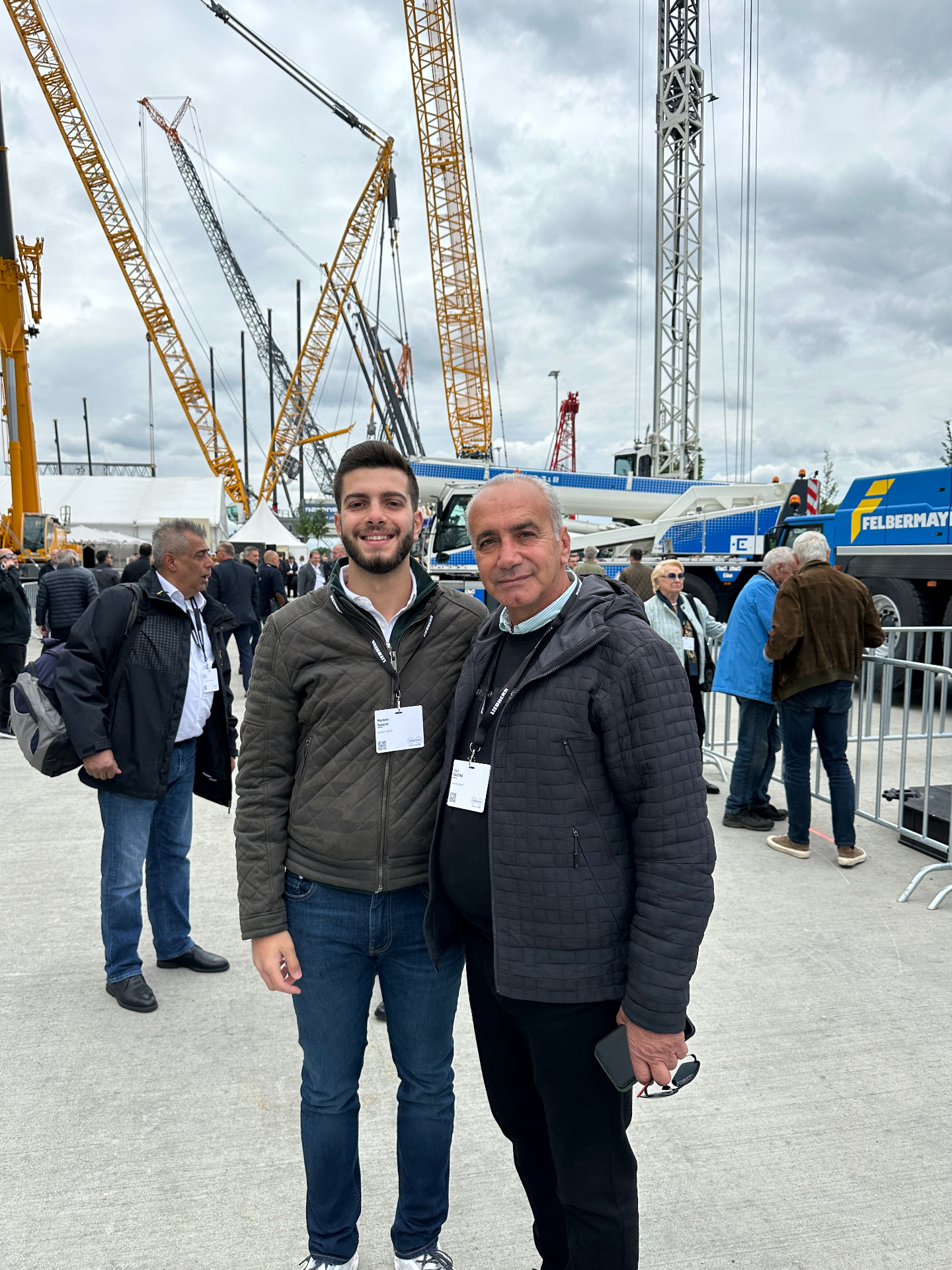 Sassine team member at Bauma